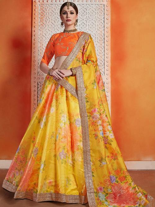 embellished flared lehenga - 17658233 - Very Small Image - 1