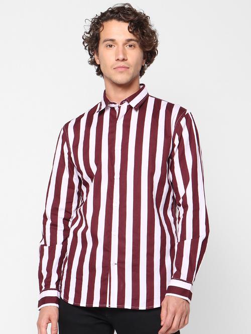 red striped casual shirt - 17659324 - Very Small Image - 1