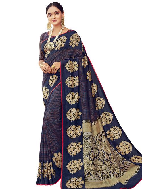 floral printed saree - 17661693 - Very Small Image - 1