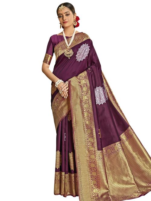 ethnic motifs woven saree - 17661777 - Very Small Image - 1