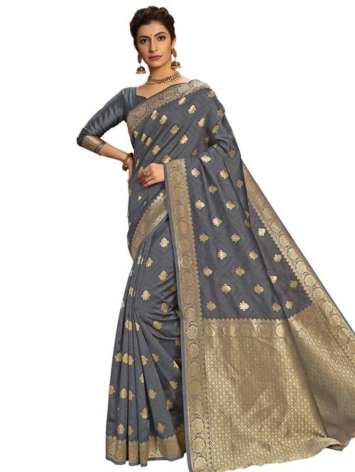 jacquard woven saree - 17661800 - Very Small Image - 1