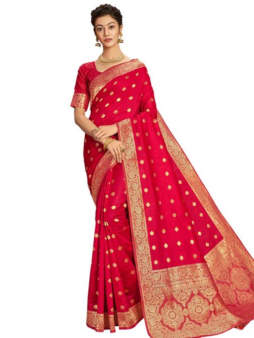 jacquard woven saree - 17661801 - Very Small Image - 1