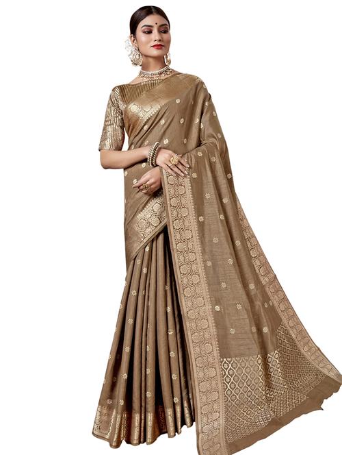 ethnic motifs woven saree - 17661939 - Very Small Image - 1