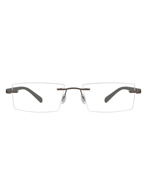 zyaden rectangular unisex rimless eyeglasses (rim-208) - 17662131 - Very Small Image - 1