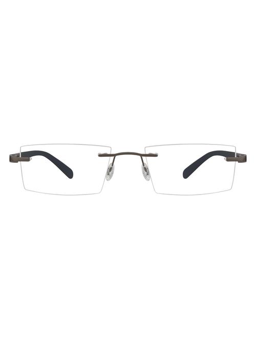 zyaden rectangular unisex rimless eyeglasses (rim-214) - 17662137 - Very Small Image - 1