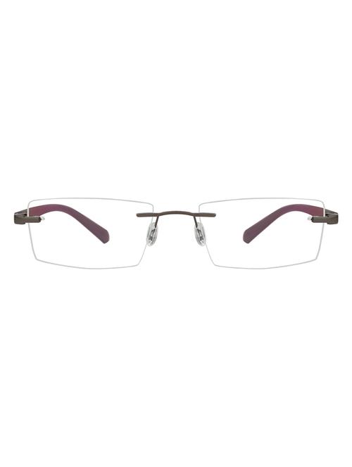 zyaden rectangular unisex rimless eyeglasses (rim-215) - 17662138 - Very Small Image - 1