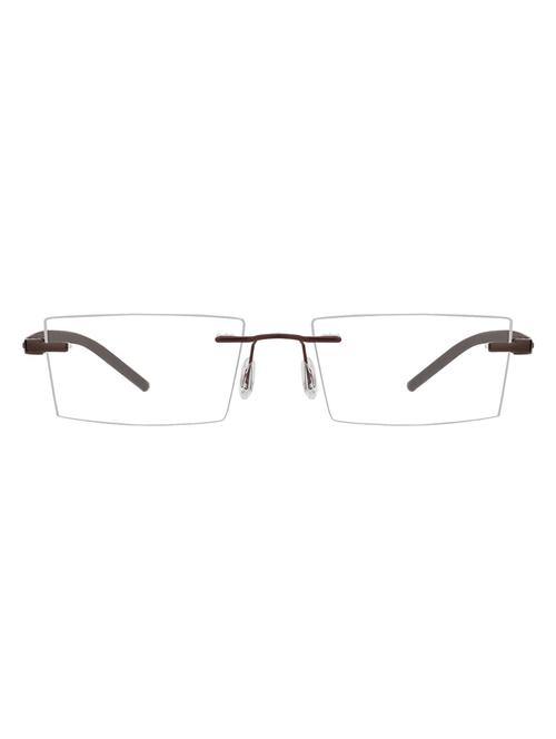 zyaden rectangular unisex rimless eyeglasses (rim-222) - 17662145 - Very Small Image - 1