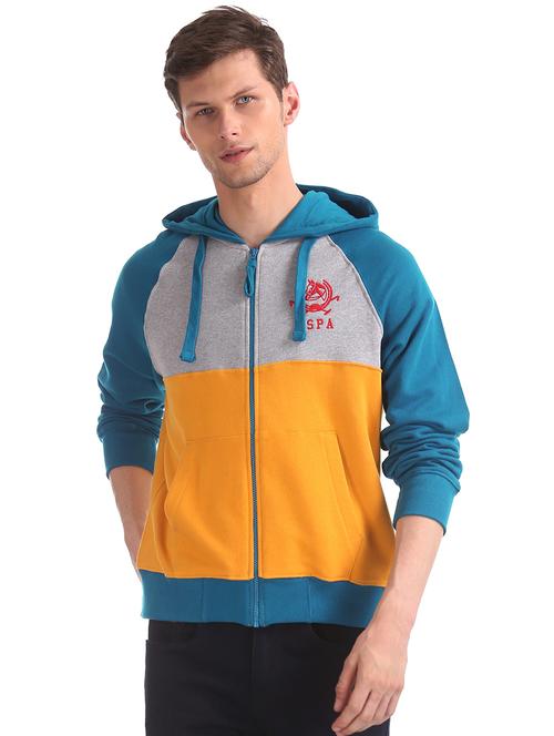 multi colored color block cut & sew sweatshirt - 17662452 - Very Small Image - 1