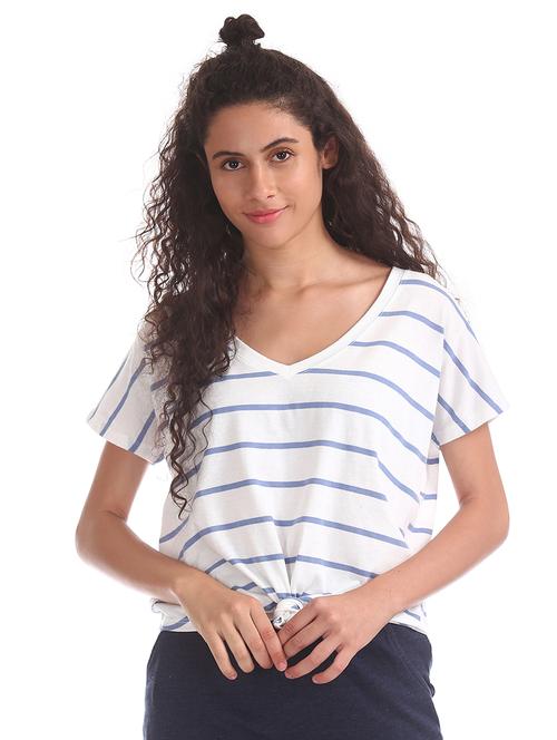 tie front regular top - 17663077 - Very Small Image - 1