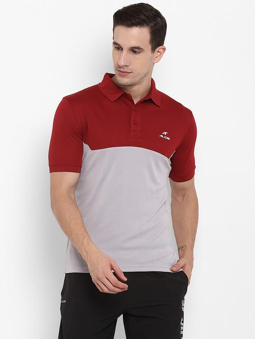 red solid polo t- shirt - 17664970 - Very Small Image - 1