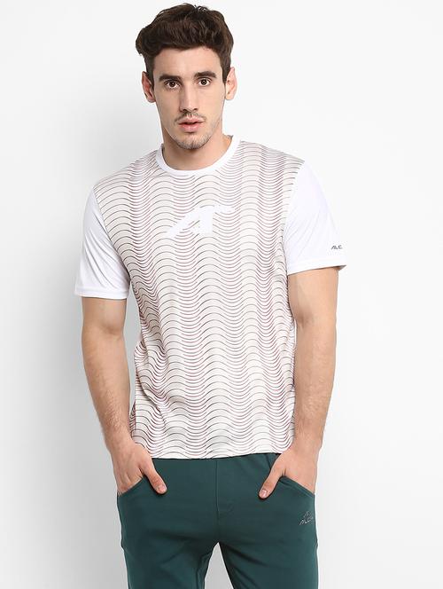 white printed sport t- shirt - 17664972 - Very Small Image - 1