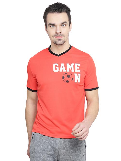 red printed sport t- shirt - 17664984 - Very Small Image - 1