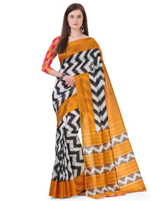 ikat woven saree - 17665693 - Very Small Image - 1