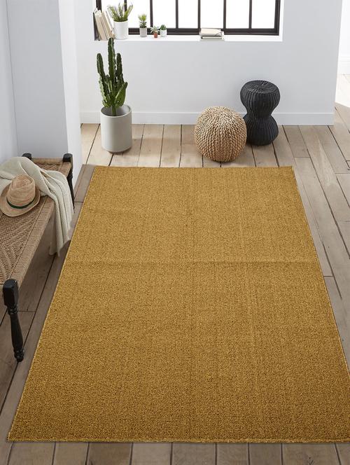 saral home solid polypropylene modern carpet (maroon, 180x270 cm) - 17665759 - Very Small Image - 1