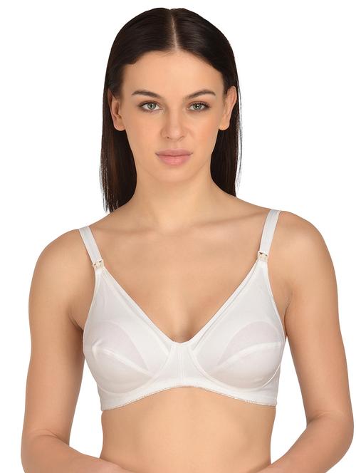 white cotton maternitynursing bra - 17665919 - Very Small Image - 1