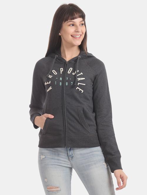 grey cotton sweatshirt - 17666281 - Very Small Image - 1