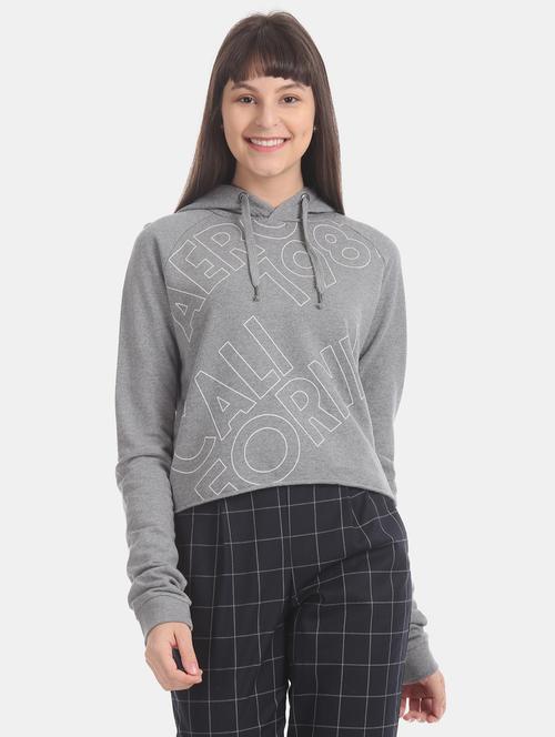 grey cotton sweatshirt - 17666286 - Very Small Image - 1