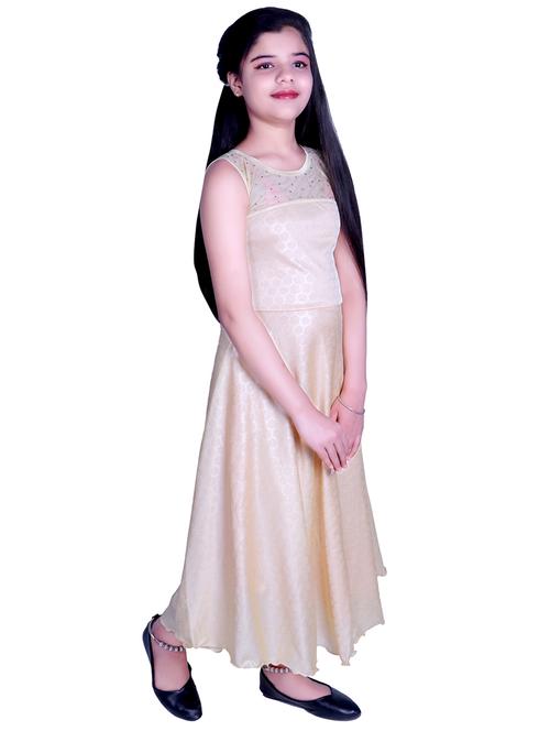gold stone embellished party gown - 17666519 - Very Small Image - 1