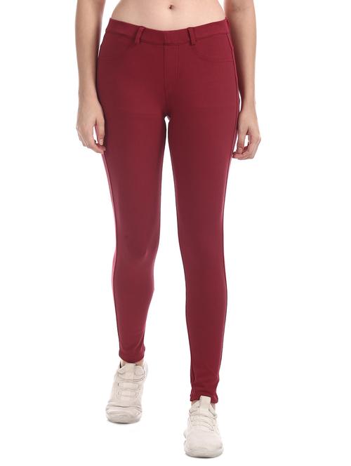 slim fit solid jeggings - 17666674 - Very Small Image - 1
