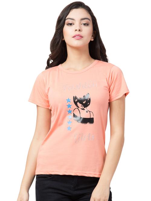 round neck printed tee - 17666716 - Very Small Image - 1