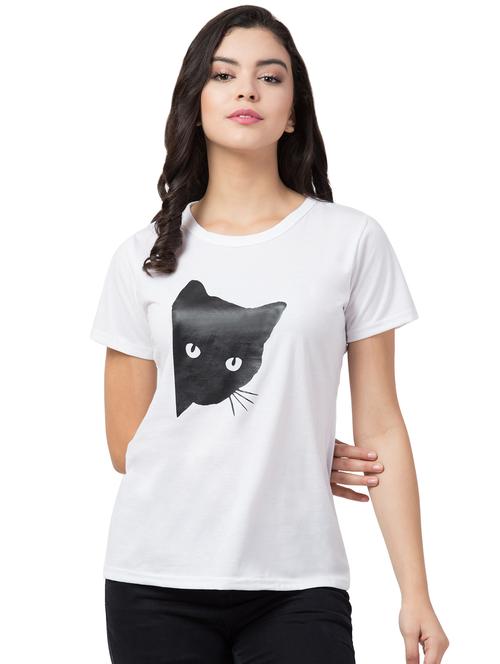 round neck printed tee - 17666721 - Very Small Image - 1
