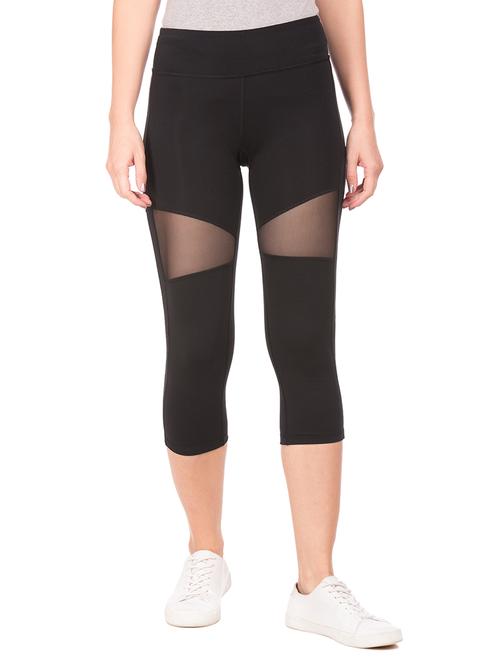 mesh detail sports capri - 17666924 - Very Small Image - 1