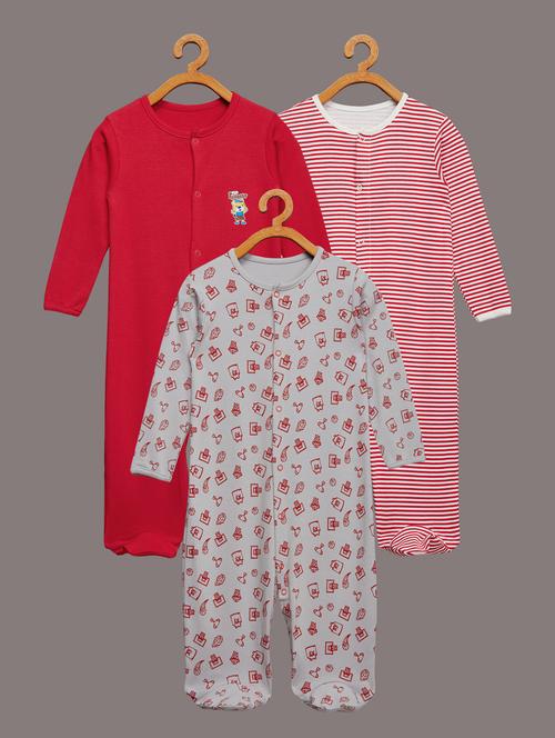 set of 3 printed onesies - 17666979 - Very Small Image - 1