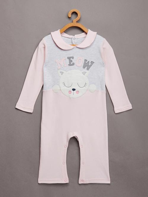 round neck printed onesies - 17666983 - Very Small Image - 1