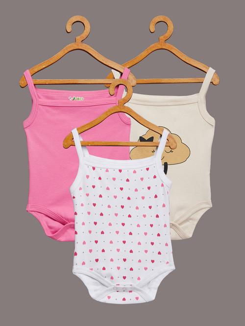 set of 3 printed rompers - 17667003 - Very Small Image - 1