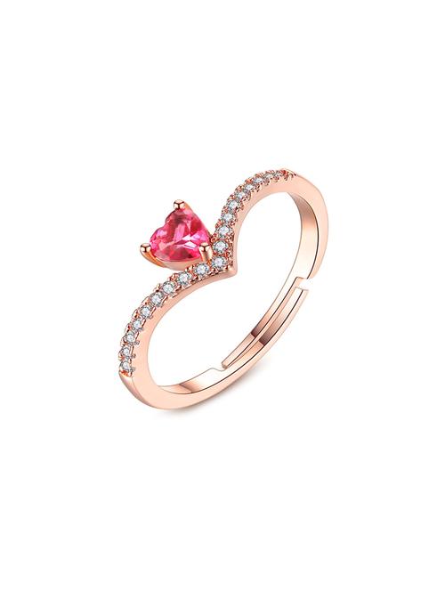 pink metal finger ring - 17667075 - Very Small Image - 1