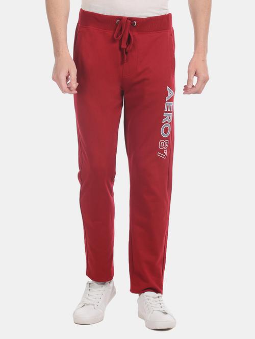 red printed jogger - 17667240 - Very Small Image - 1