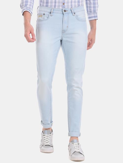 light blue light washed denim jean - 17667923 - Very Small Image - 1