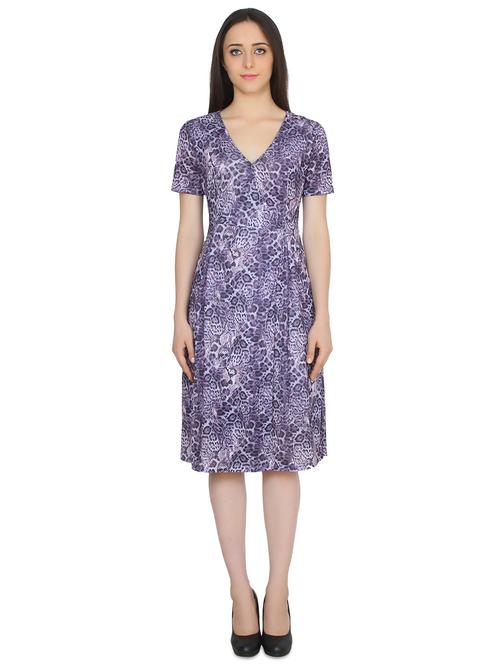 animal print a-line dress - 17667973 - Very Small Image - 1