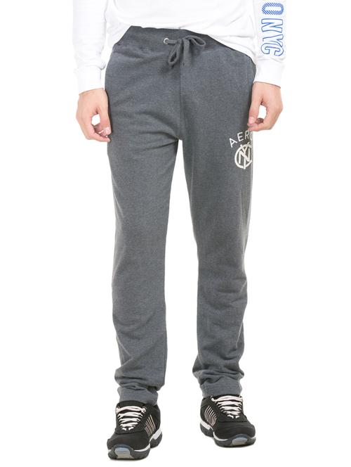 grey printed full length track pant - 17668656 - Very Small Image - 1