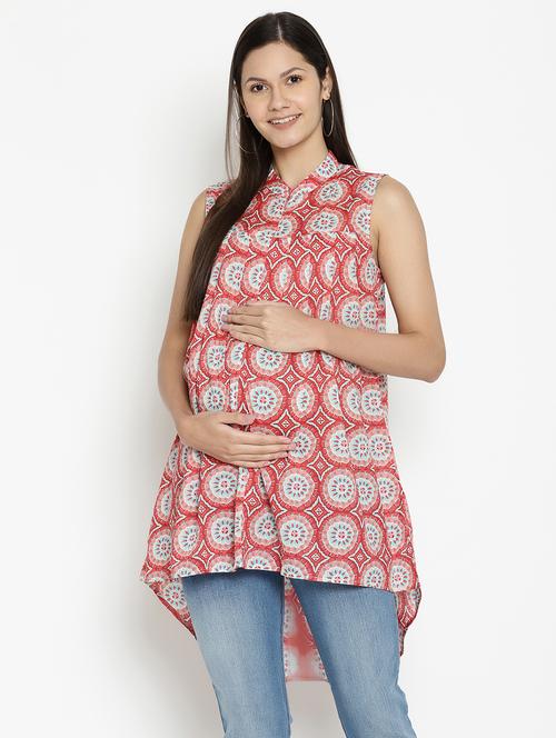 high low maternity wear tunic - 17669047 - Very Small Image - 1