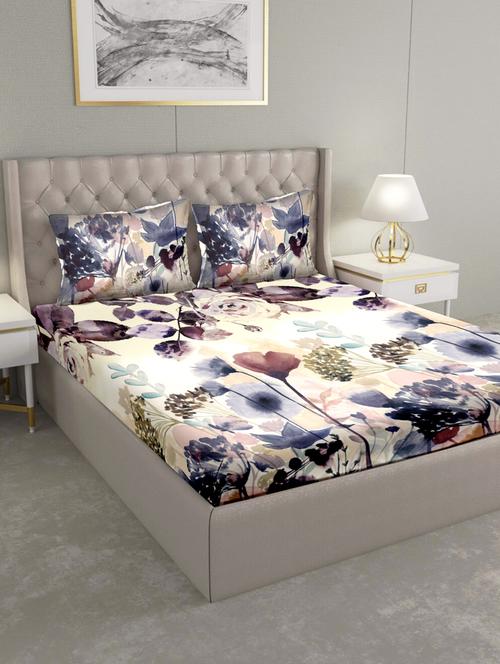 triton double bedshseet set king size cotton multi colour - 17669282 - Very Small Image - 1