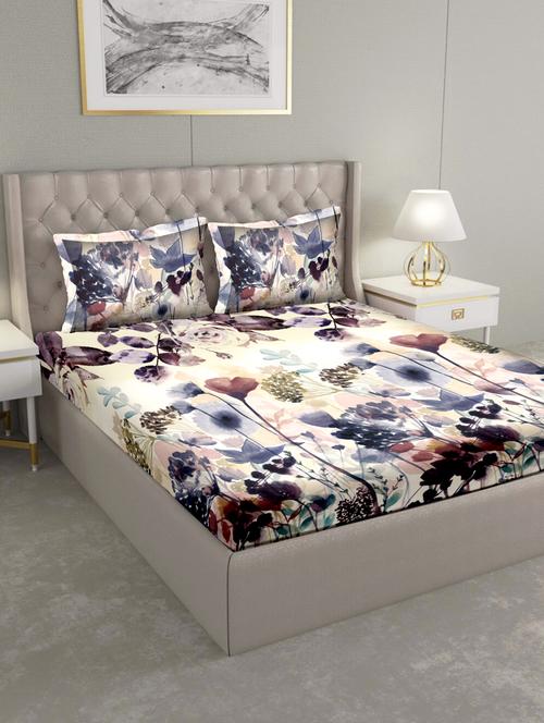 art of india double bedsheet set super king size cotton multi colour - 17669448 - Very Small Image - 1