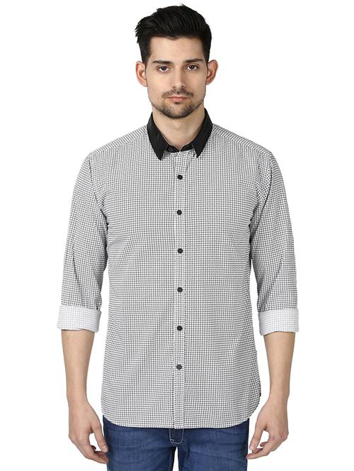 white printed casual shirt - 17669905 - Very Small Image - 1