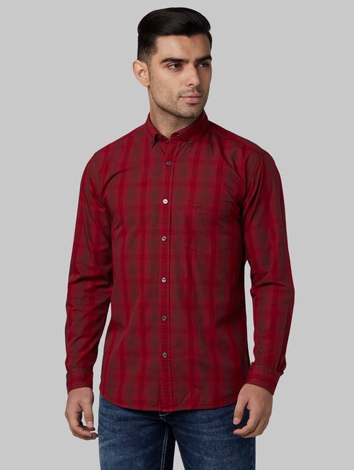 red checkered casual shirt - 17669948 - Very Small Image - 1