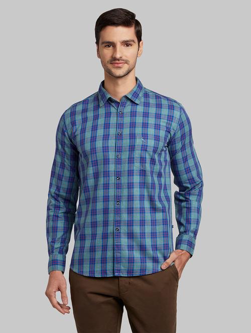green checkered casual shirt - 17670077 - Very Small Image - 1