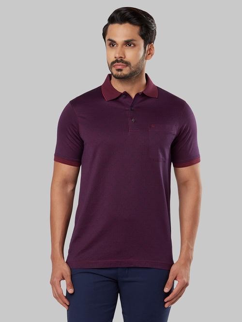 purple solid polo t-shirt - 17670263 - Very Small Image - 1