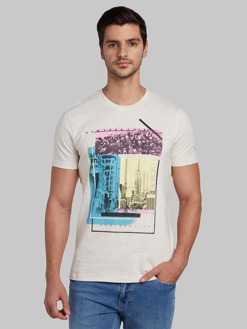 white front print t-shirt - 17670317 - Very Small Image - 1