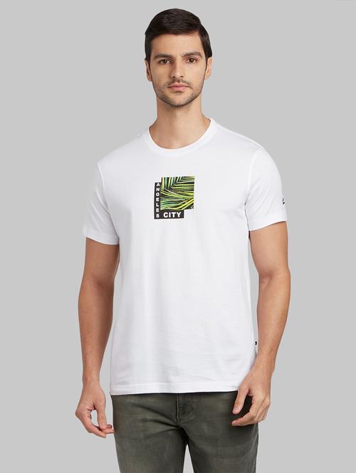 white front print t-shirt - 17670329 - Very Small Image - 1