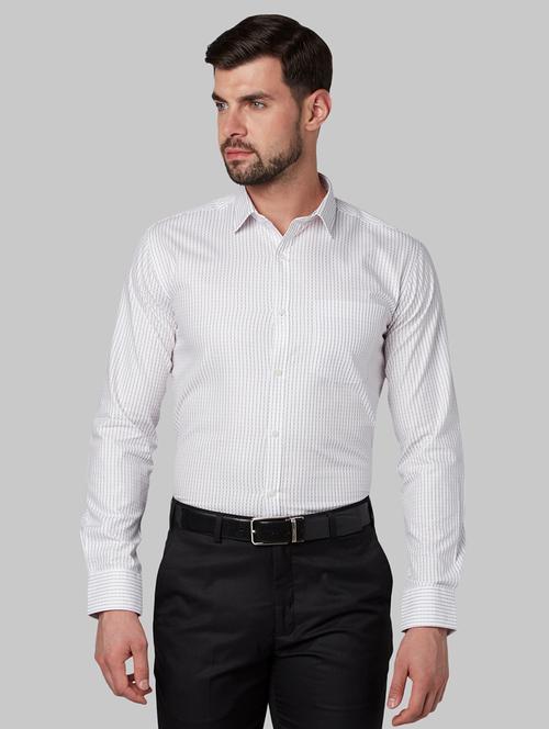 white striped formal shirt - 17670540 - Very Small Image - 1