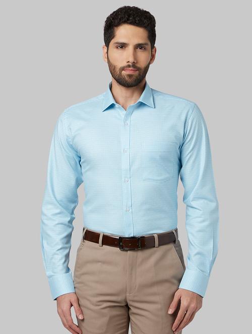 blue checkered formal shirt - 17670557 - Very Small Image - 1