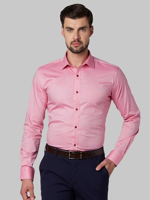pink solid formal shirt - 17670642 - Very Small Image - 1