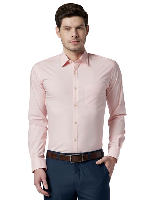 pink solid formal shirt - 17670662 - Very Small Image - 1
