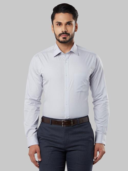 light blue solid formal shirt - 17670723 - Very Small Image - 1