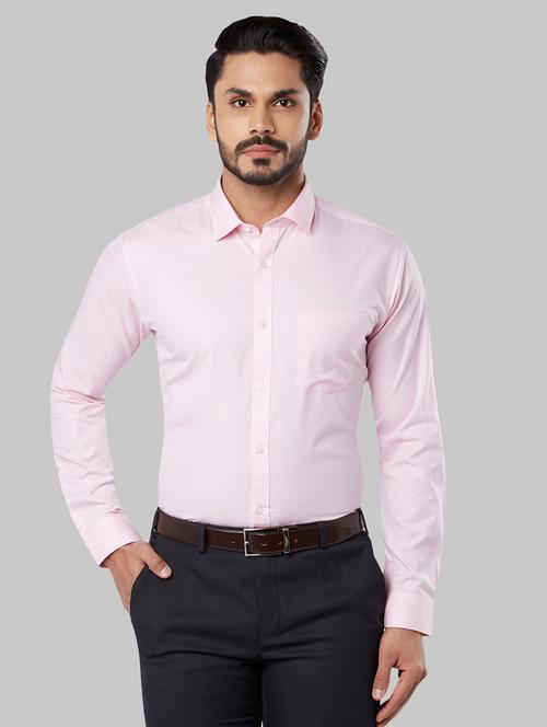 pink self design formal shirt - 17670886 - Very Small Image - 1