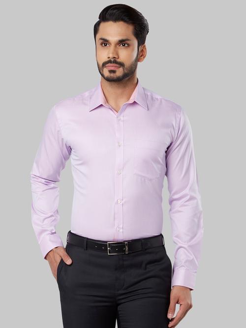 purple self design formal shirt - 17671081 - Very Small Image - 1